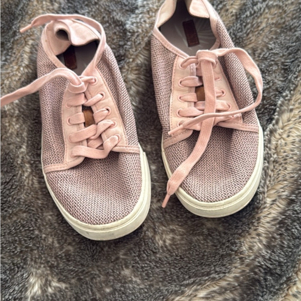 OluKai Women's Lace-Up Sneakers in Dusty Pink